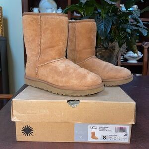 BRAND NEW // UGG Classic Short Boots in Chestnut - size 8